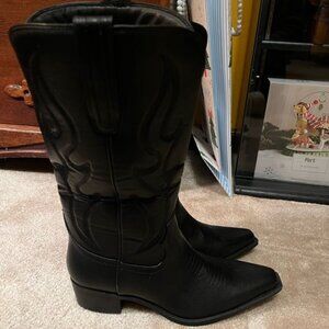 Cowgirl Boots Women Knee High Low Heel Embroidered Modern Western Cowboy Boot Po